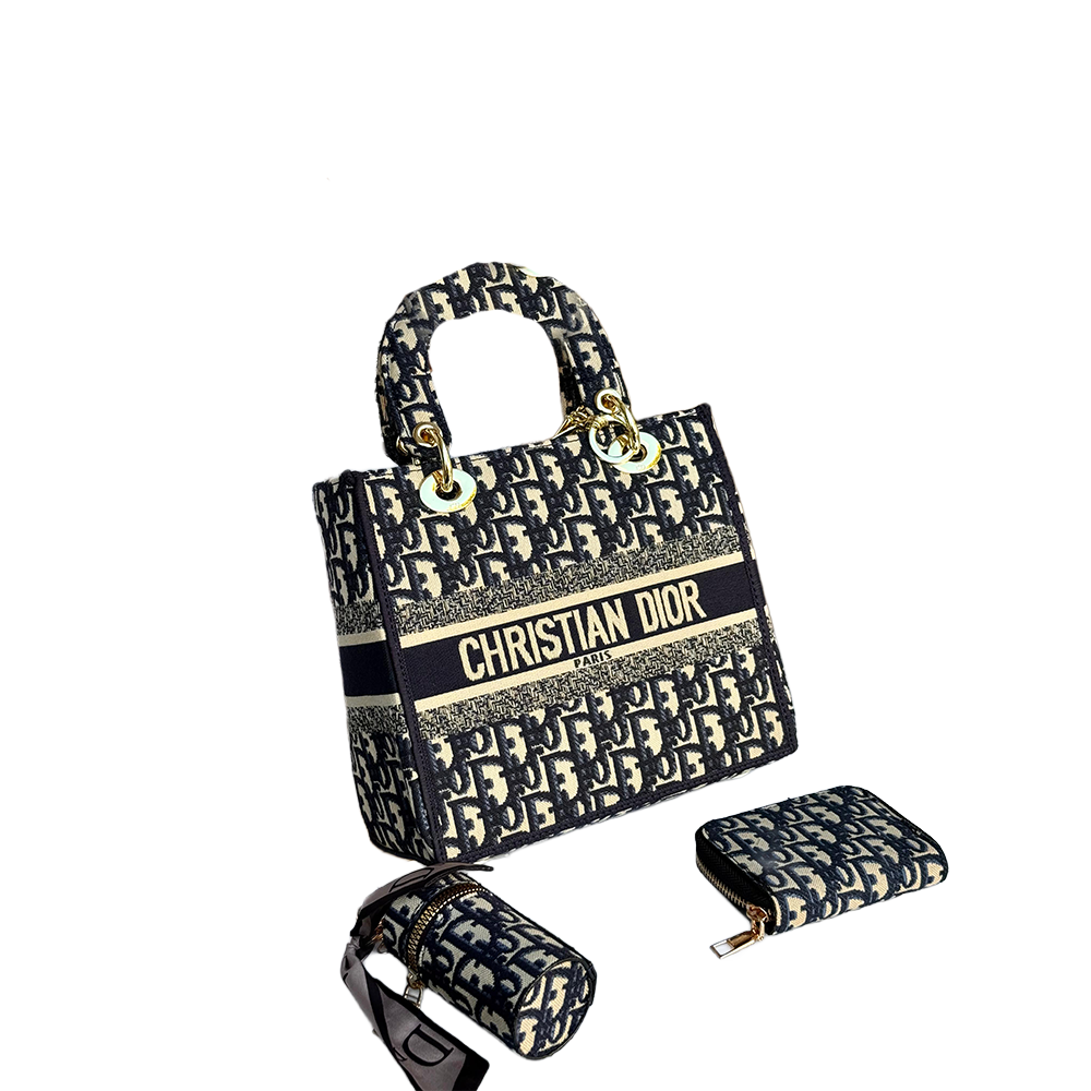 Dior - Set Oblique jacquard (Bolso, Monedero & Estuche)