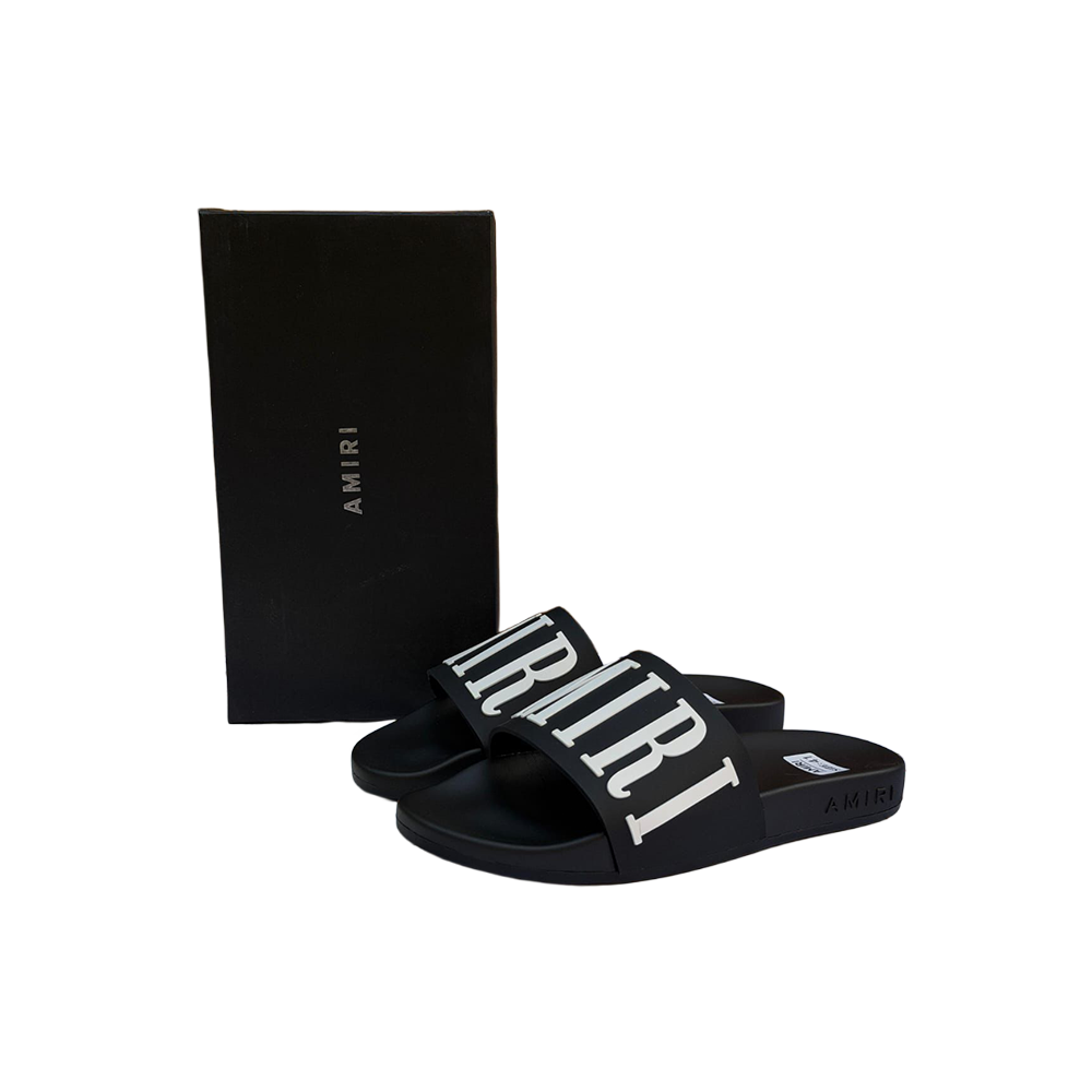 Amiri - Sandalias Logo (Negras)