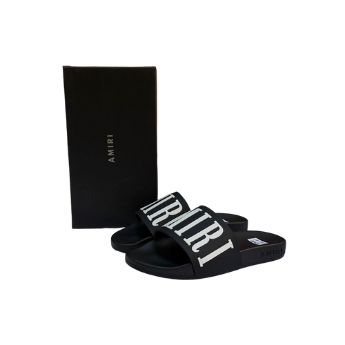 Amiri - Sandalias Logo (Negras)