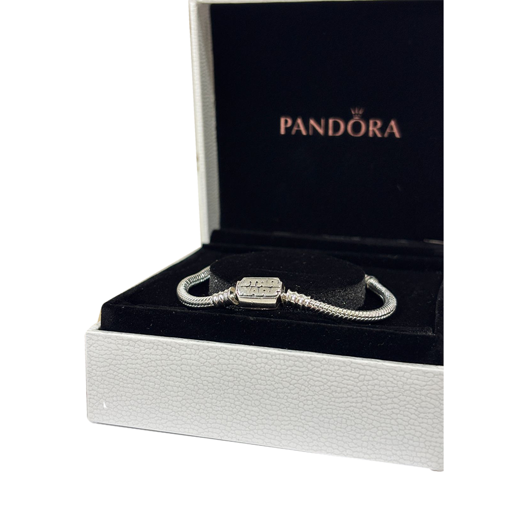 Pandora - Pulsera con Broche de Star Wars (Plata)