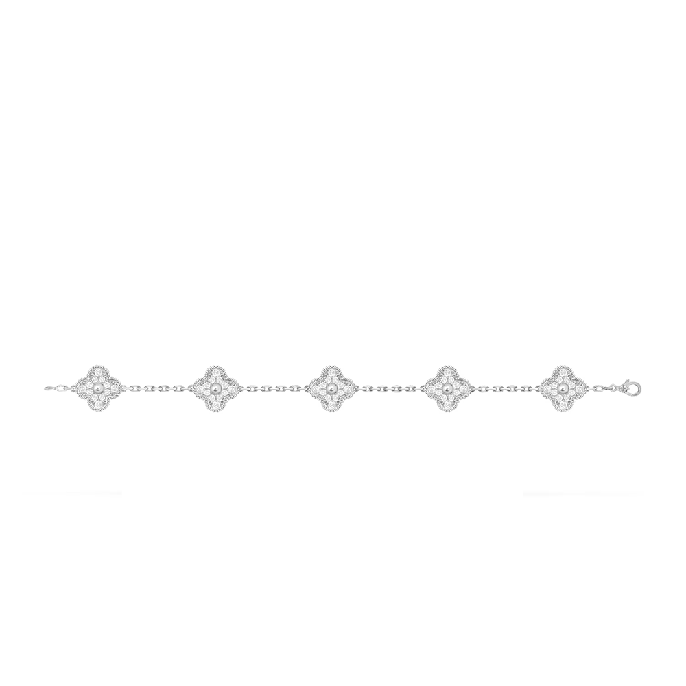 Van Cleef & Arpels - Brazalete 5 Motivos (Blanco)