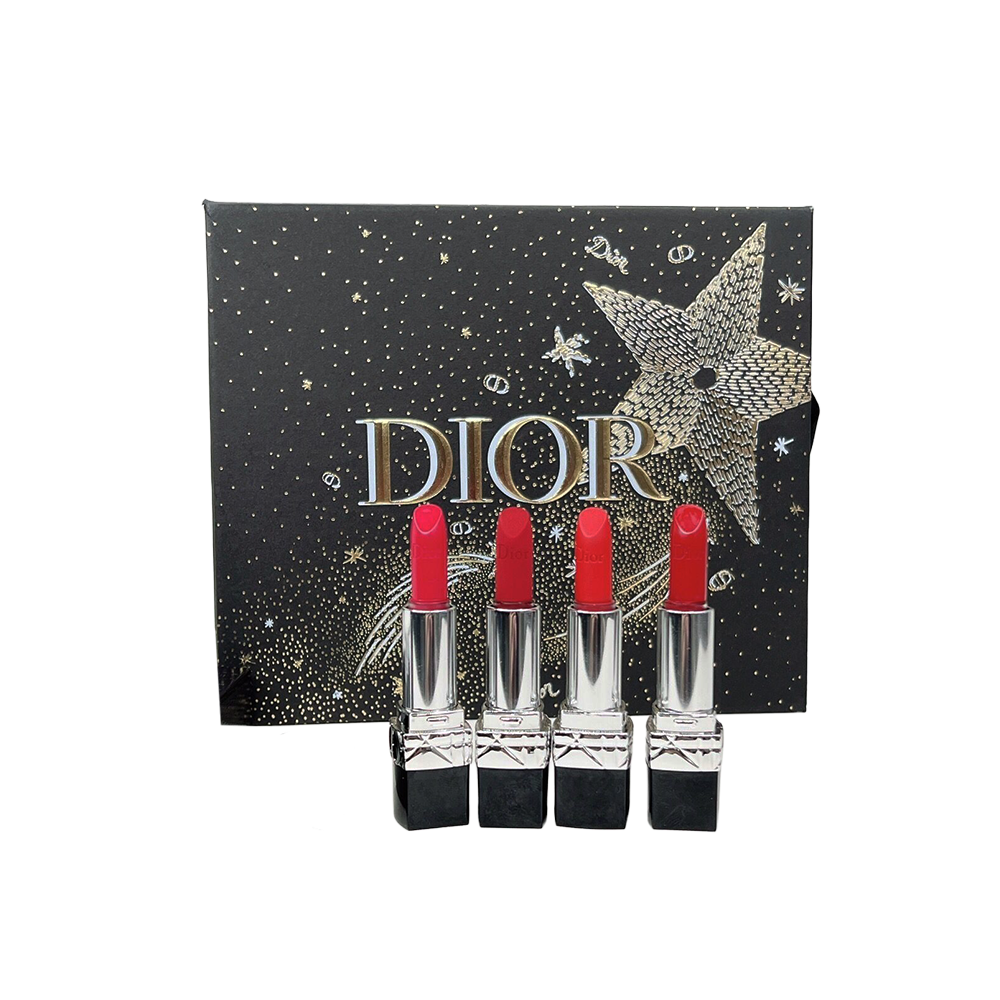 Dior - Kit Rougue Black Mini Lipstick (4 piezas)