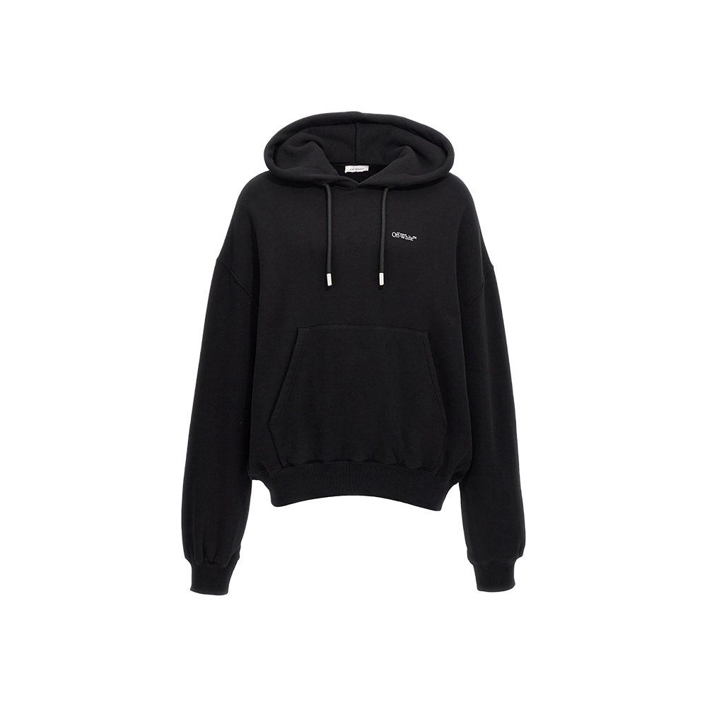 Off-White - Hoodie Logo 3D (Negra)