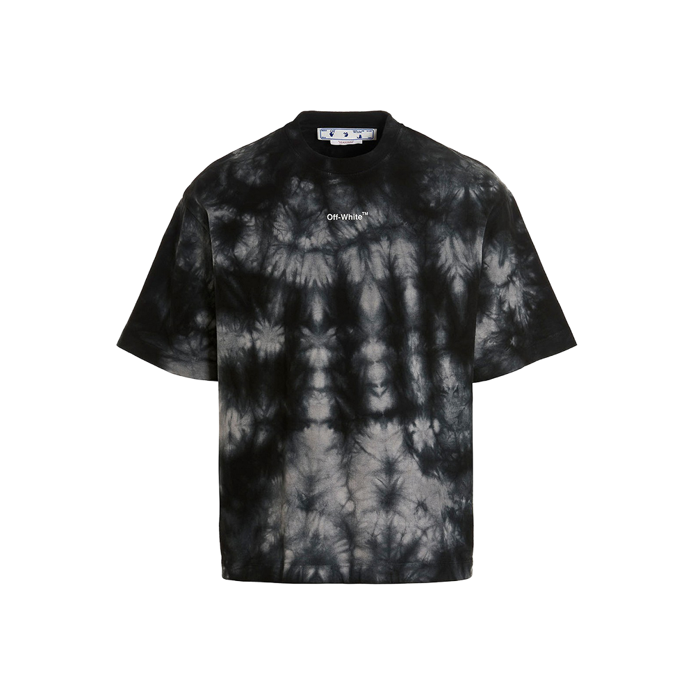 Off-White - Playera Tie-Dye (Gris)
