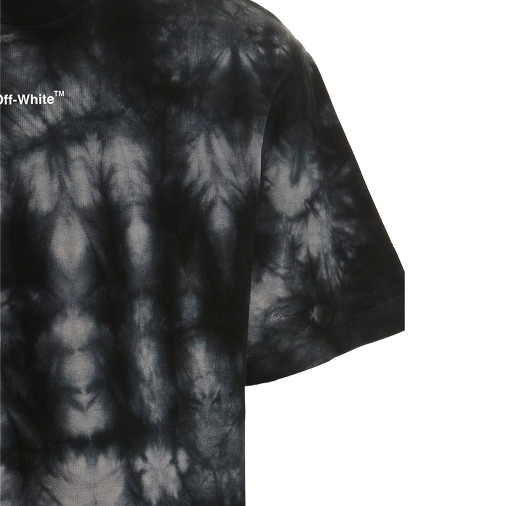 Off-White - Playera Tie-Dye (Gris)